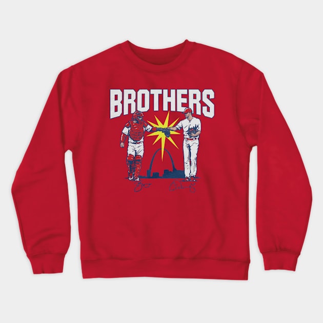 Adam Wainwright & Yadier Molina Brothers Crewneck Sweatshirt by KraemerShop